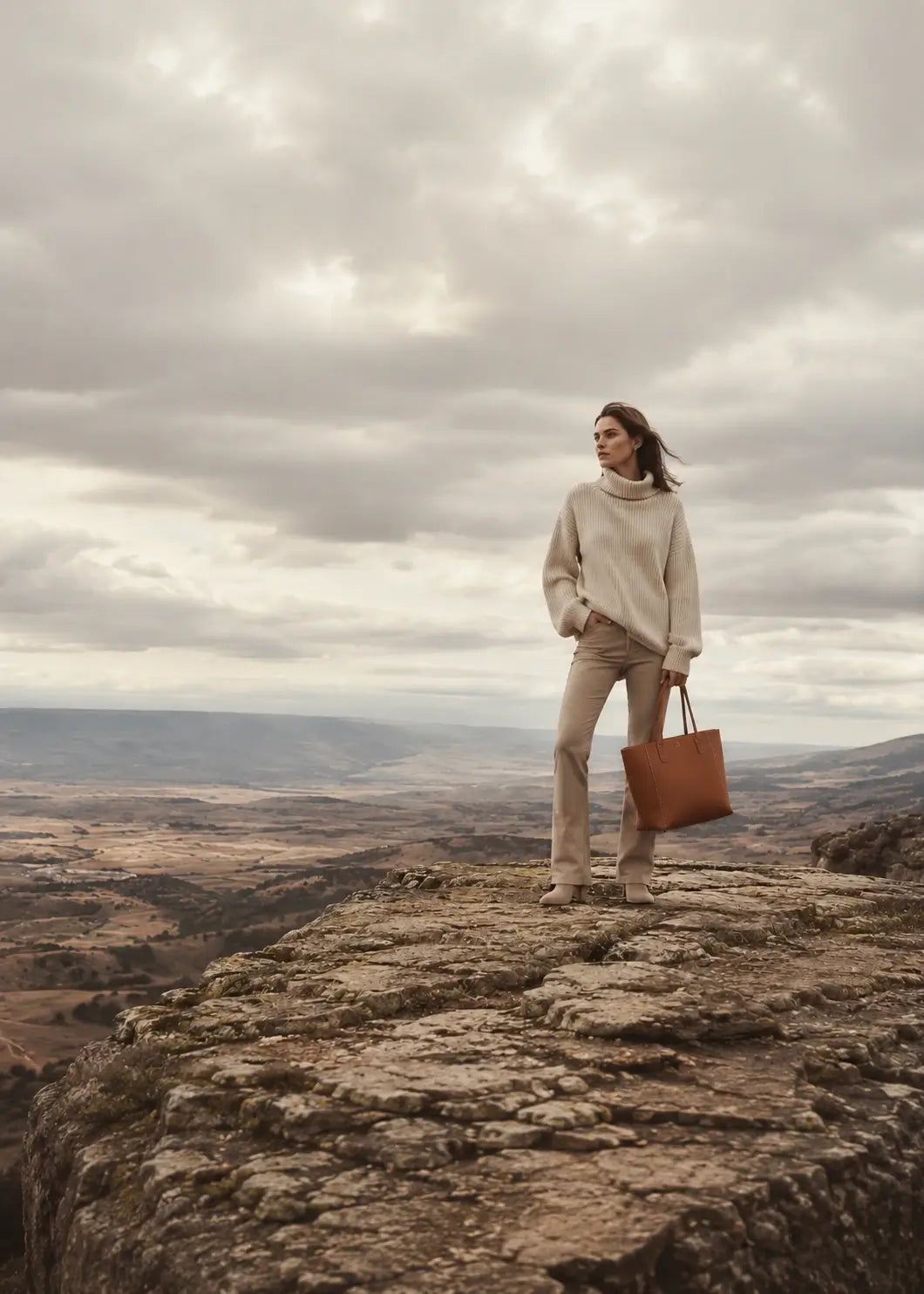 Bolsa feminina em couro artesanal da Nualle — versão mobile