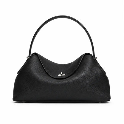 Bolsa de Mão em Couro Calla Preta
