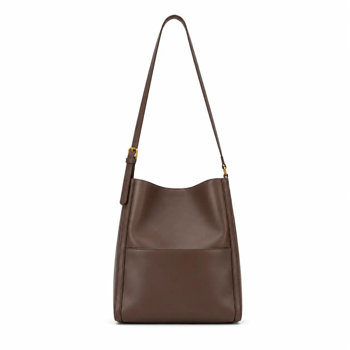 Bolsa de Ombro em Couro Eva Coffee